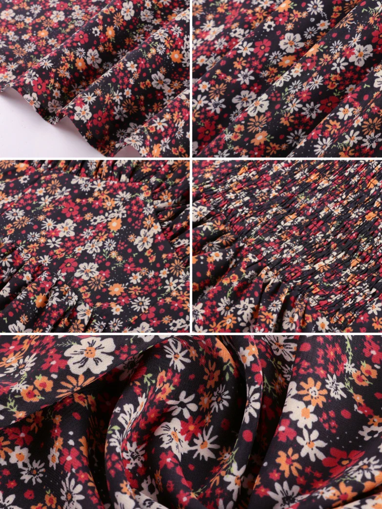 2026 Floral Corset Dress Long Milkmaid Dress with Pocket - Image 66