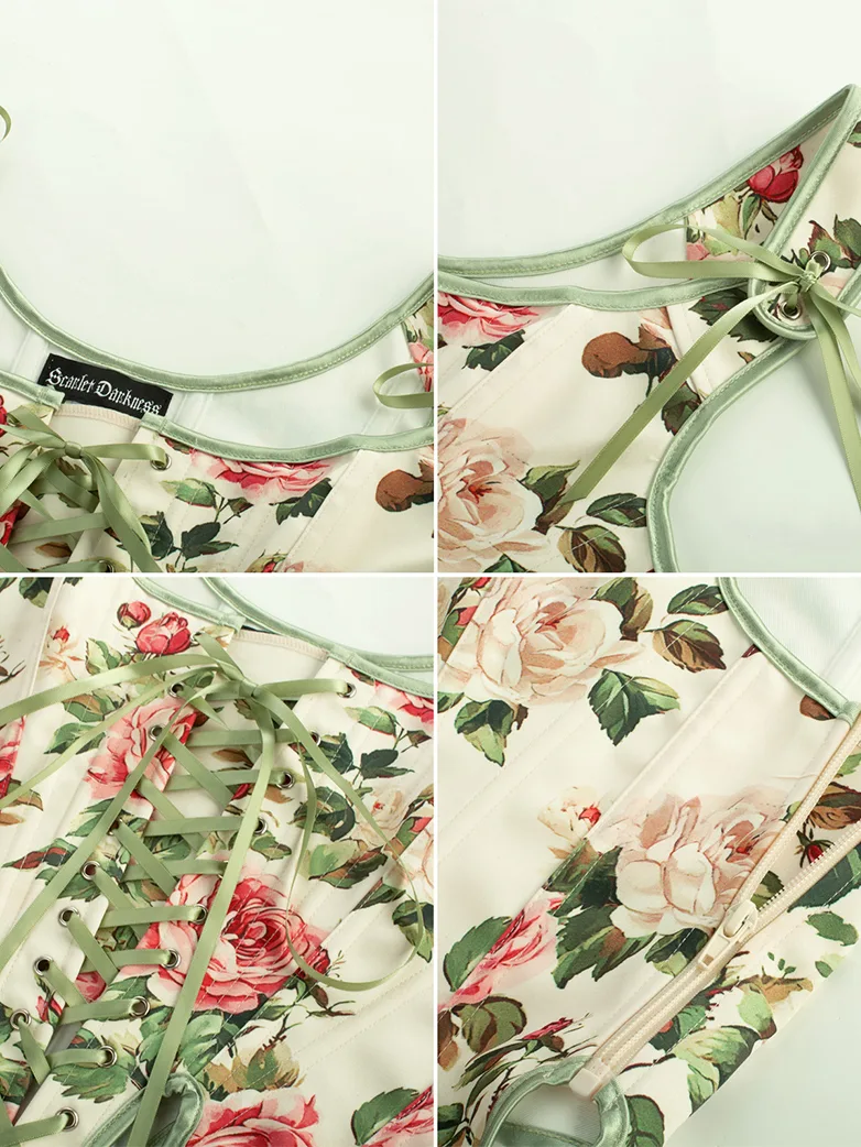 18 Boned Irregular Hem Body Shape Corset Top - Image 9