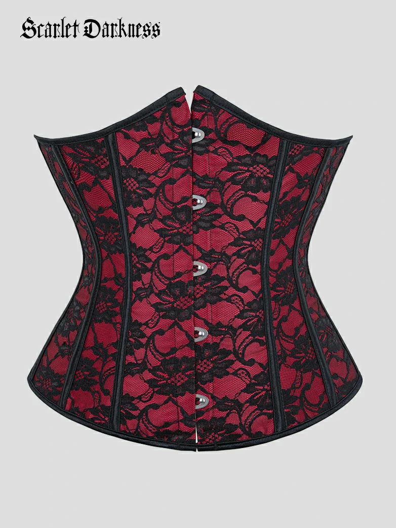 Victorian Gothic Waist Corset Shapewear with 14 Bones
