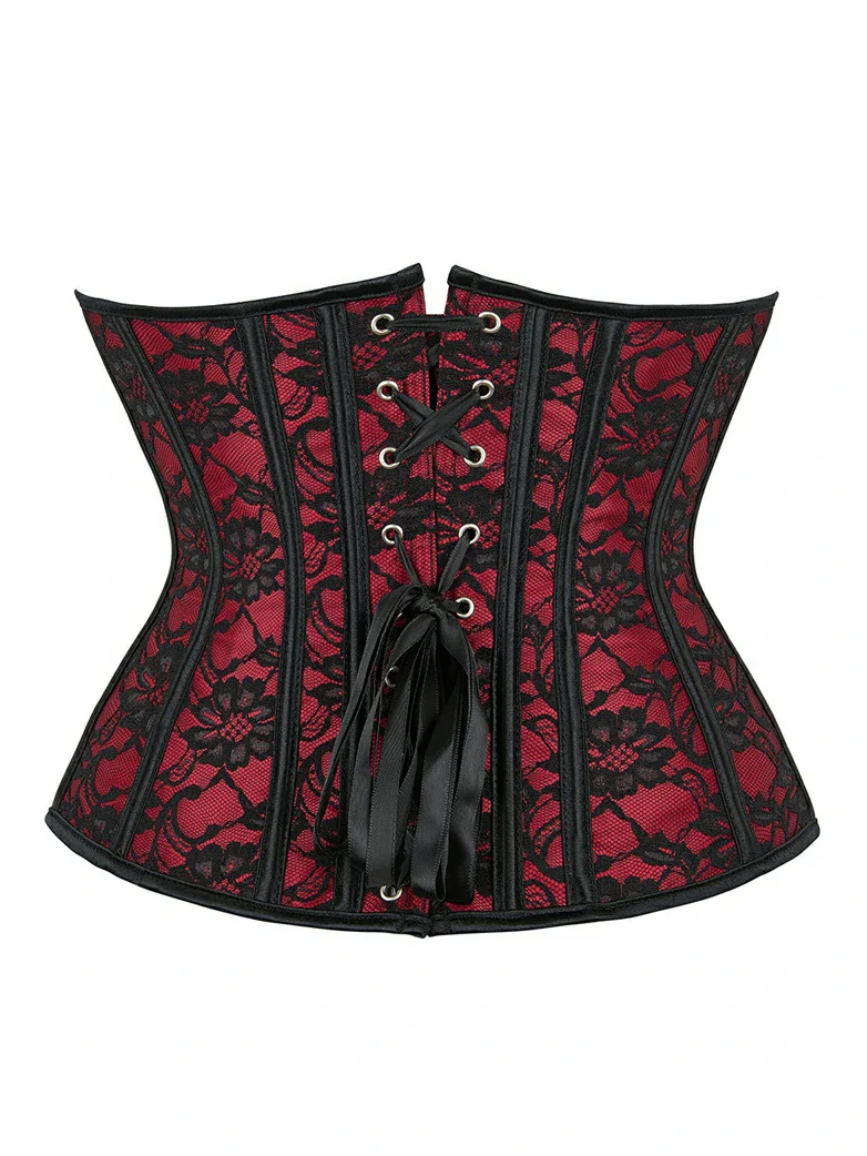 Victorian Gothic Waist Corset Shapewear with 14 Bones - Image 2