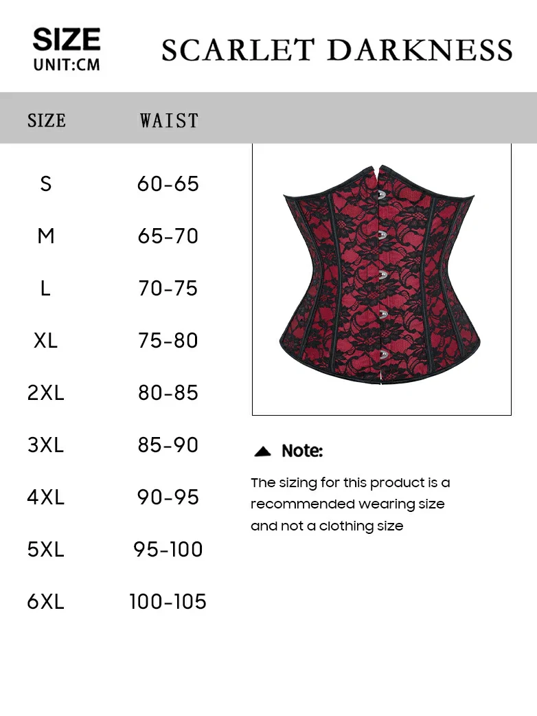Victorian Gothic Waist Corset Shapewear with 14 Bones - Image 7