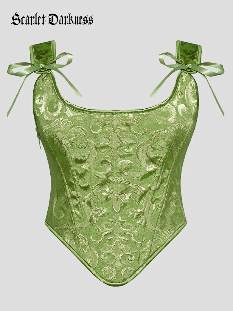 Body Shape Bustier Satin Corset Top with 14 Bones