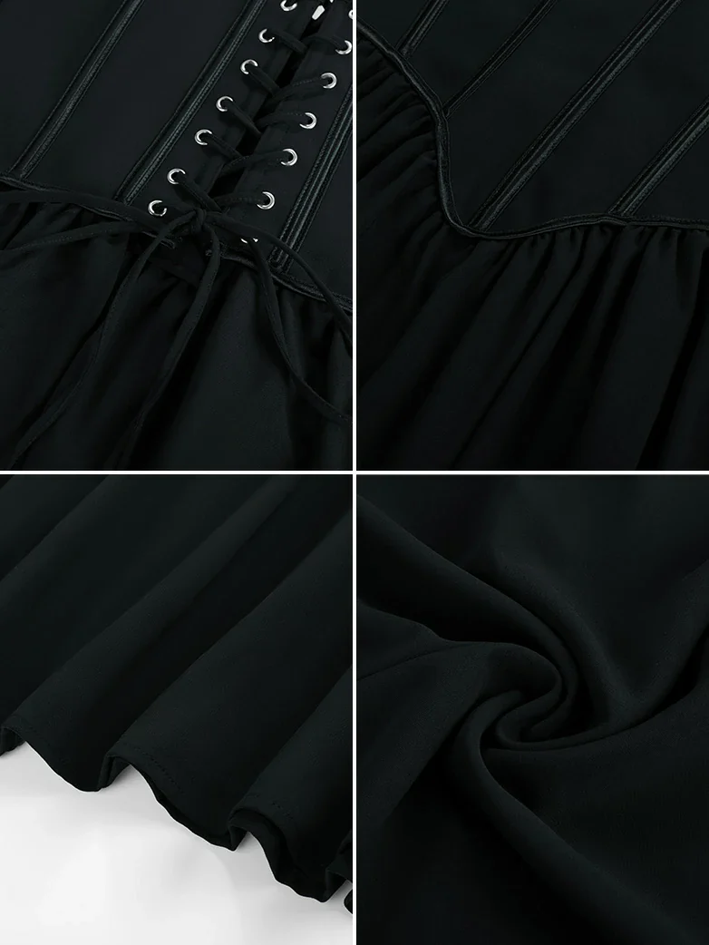 Victorian Off Shoulder Corset Bodice Maxi Dress - Image 21