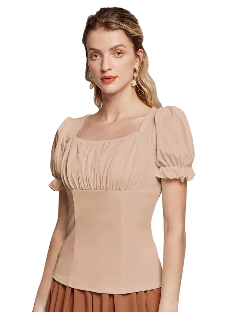 Renaissance Off the Shoulder Comfy Cotton Pirate Tops - Image 17