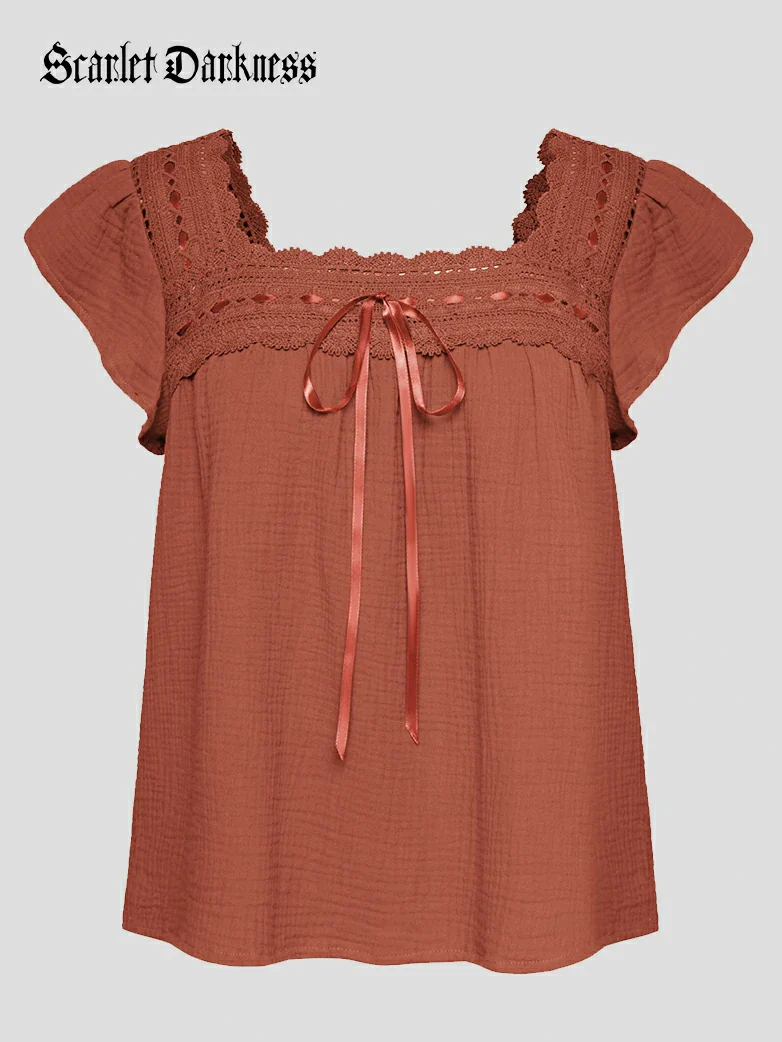 Renaissance Off the Shoulder Comfy Cotton Pirate Tops - Image 6