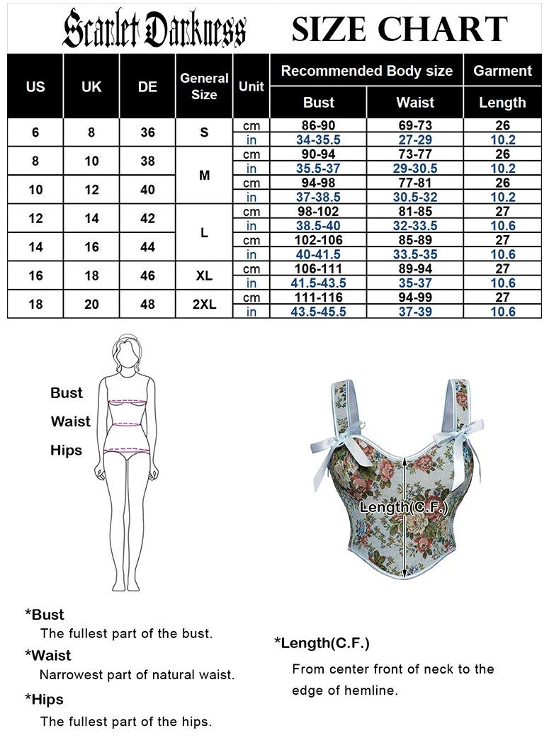 Floral Boned Curved Hem Corset Body Shape Vest - Image 6