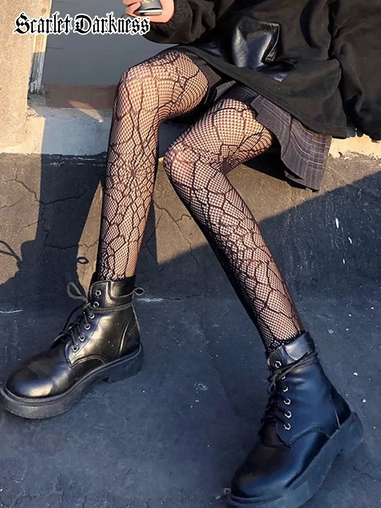 Gothic Witch Fishnet Socks - Image 5