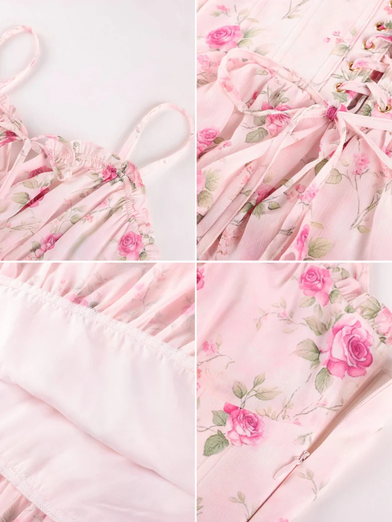 Spring Princess Bridgeton Cake Dress with 18 Bones - Image 13
