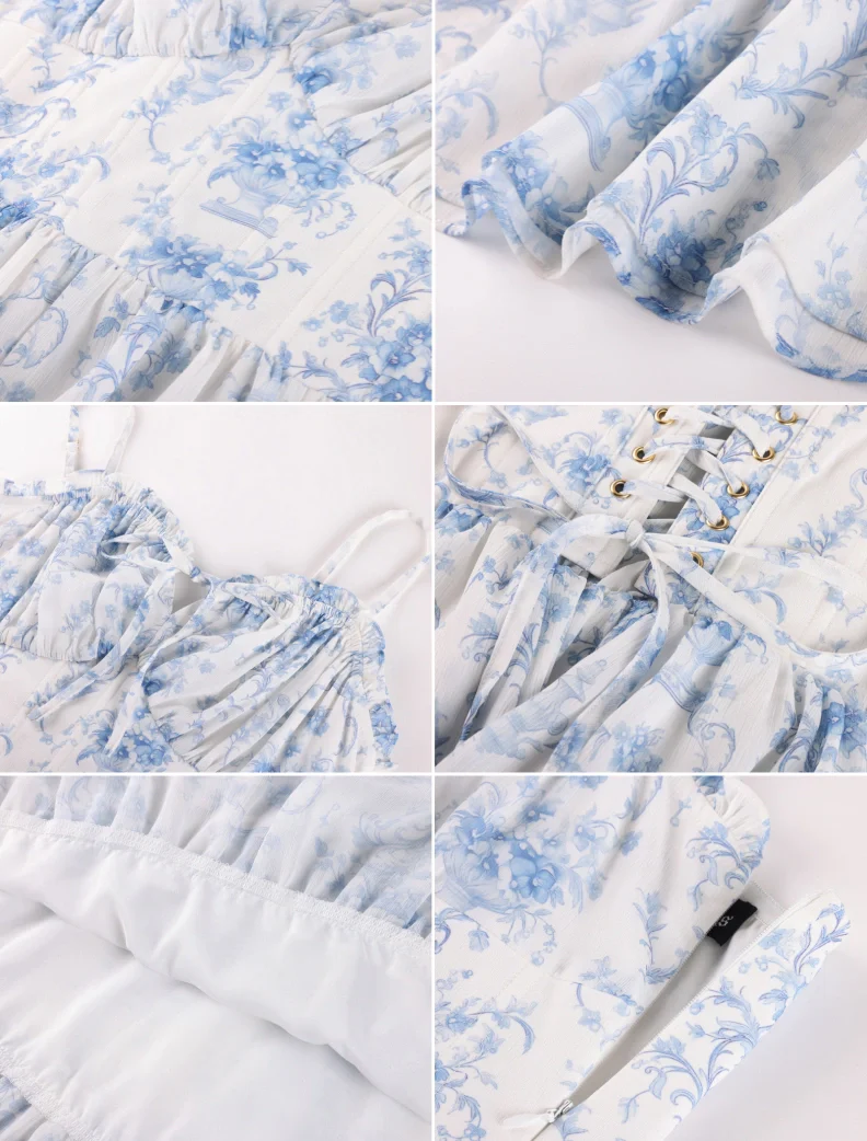 Spring Princess Bridgeton Cake Dress with 18 Bones - Image 19
