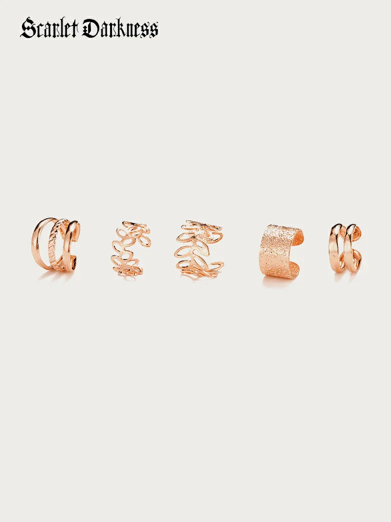 Boho 5 pcs Ear Cuffs - Image 5