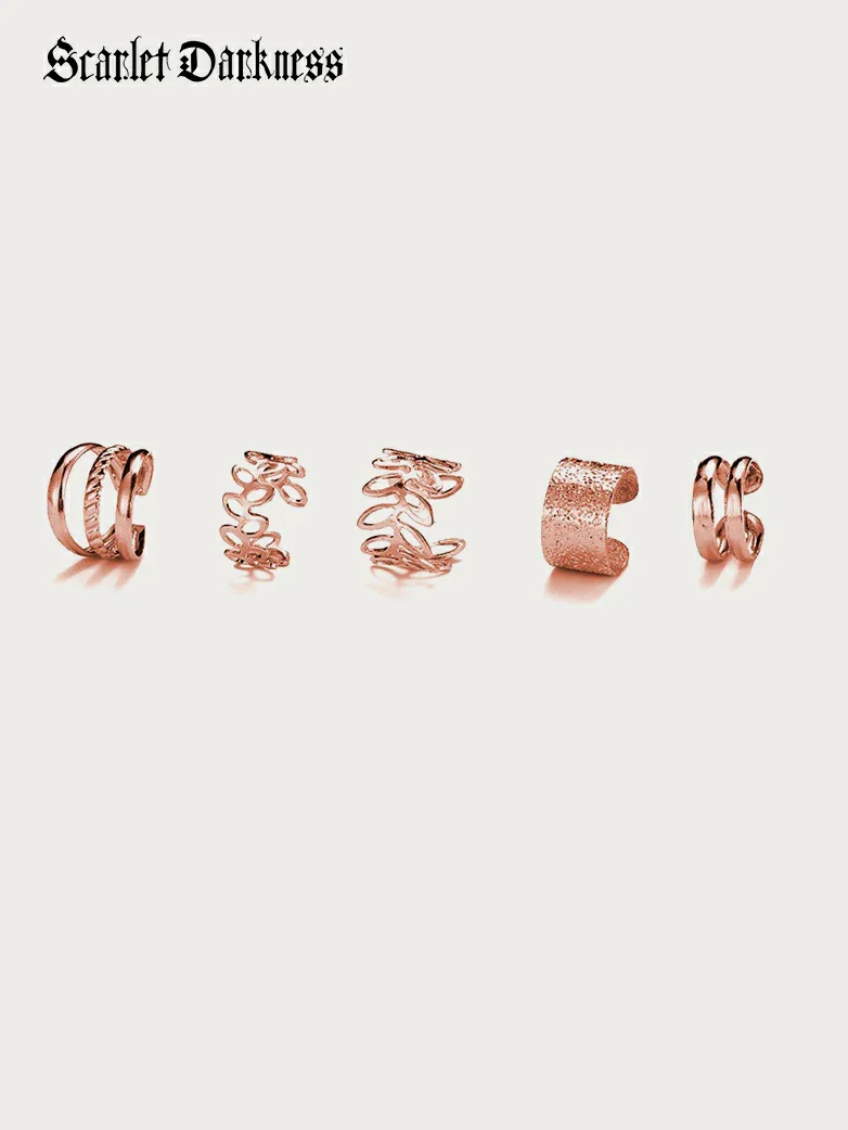 Boho 5 pcs Ear Cuffs - Image 7