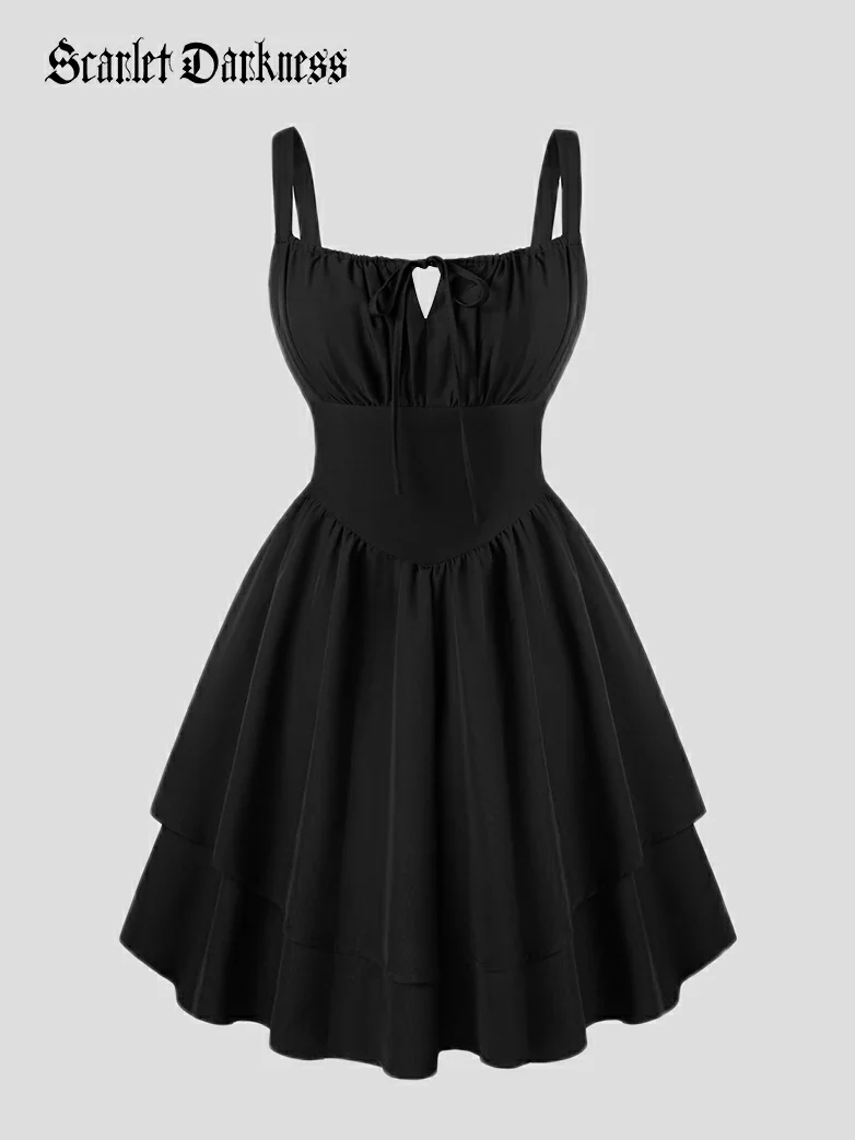 Women Summer Puffy Milkmaid Sundress