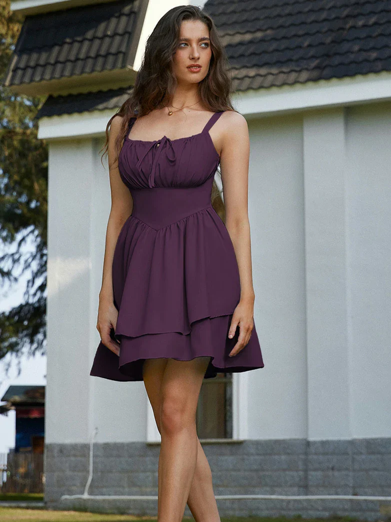 Women Summer Puffy Milkmaid Sundress - Image 32