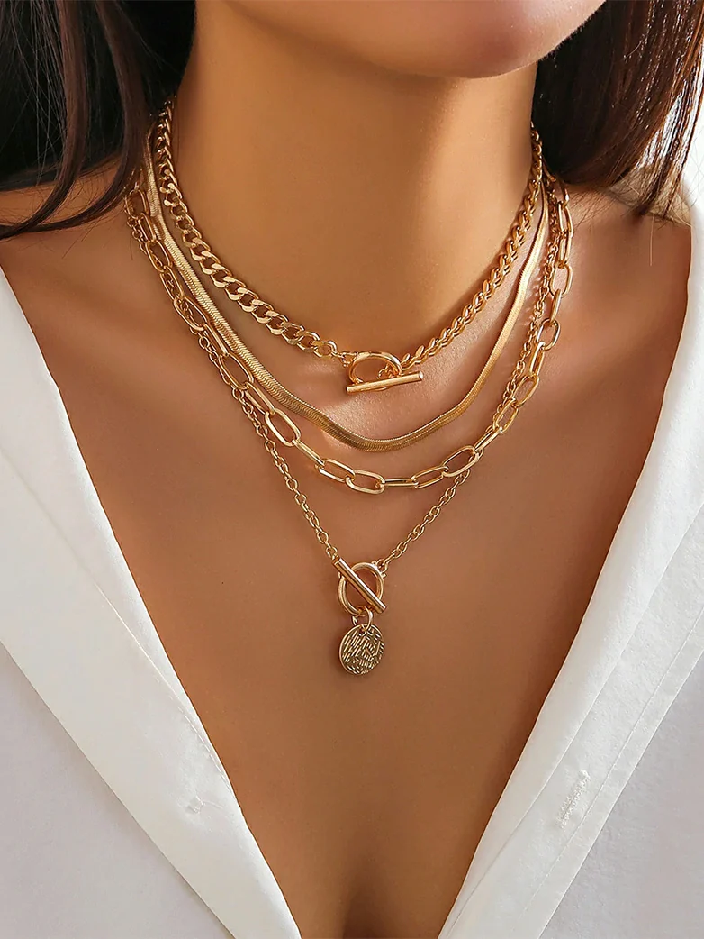 Gothic Fashion Layed Necklace