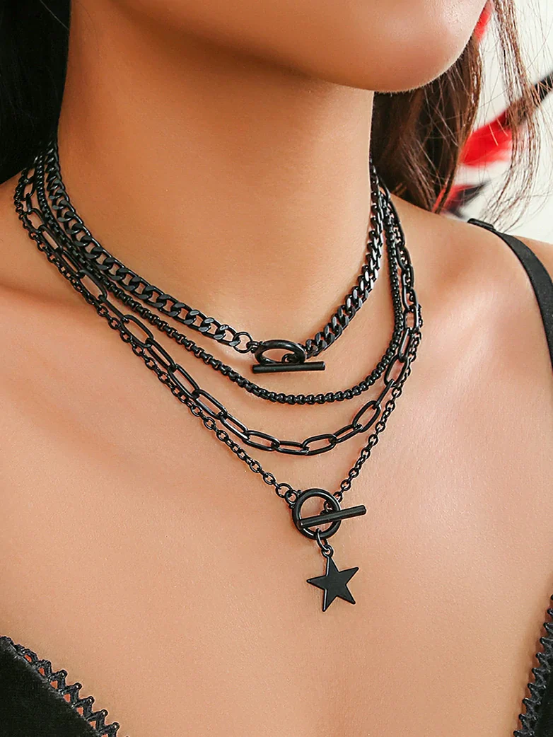 Gothic Fashion Layed Necklace - Image 8