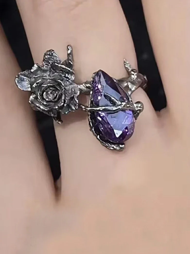 Renaissance Gemstone Open Ring - Image 8