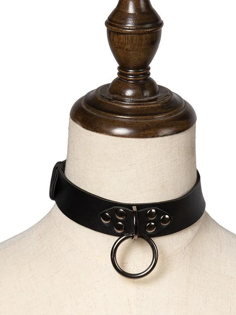Punk Studded Choker Necklace - Image 2