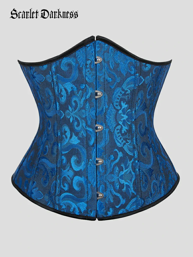 Victorian Jacquard Corset Belt Boned Waist Shapewear