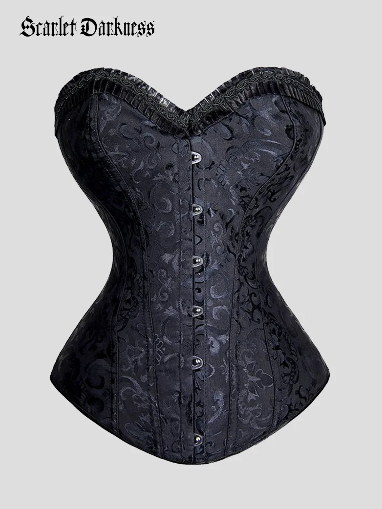Victorian Jacquard Body Shaping Waist Corset Bodice