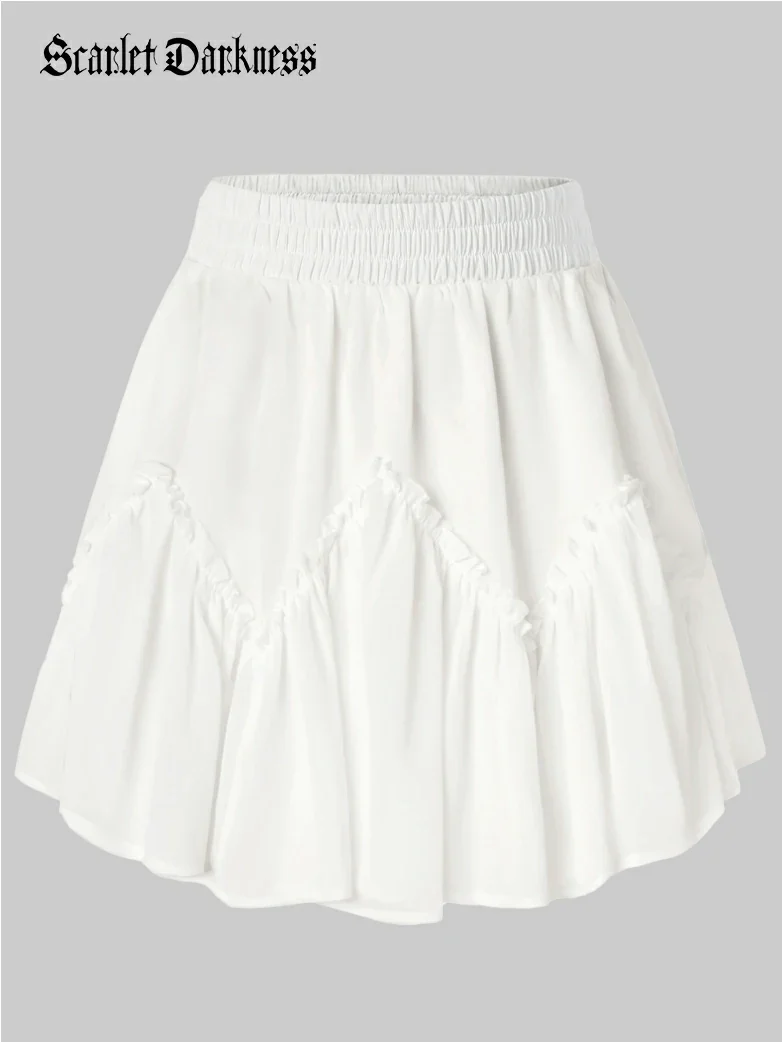 2025 Pirate Boho Tiered Chiffon Swing Mini Skirt - Image 12