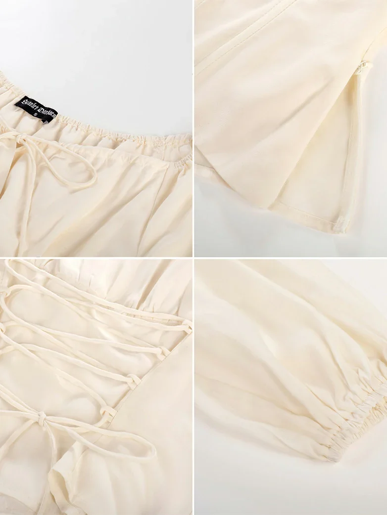 Off Shoulder Long Sleeve Boned Waist Corset Tops - Image 27