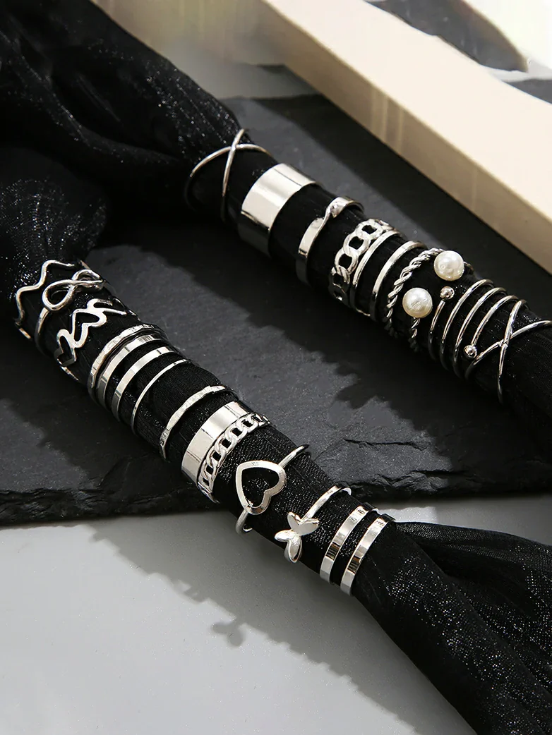 Gothic Open Ring Set 22 Pieces - Image 2