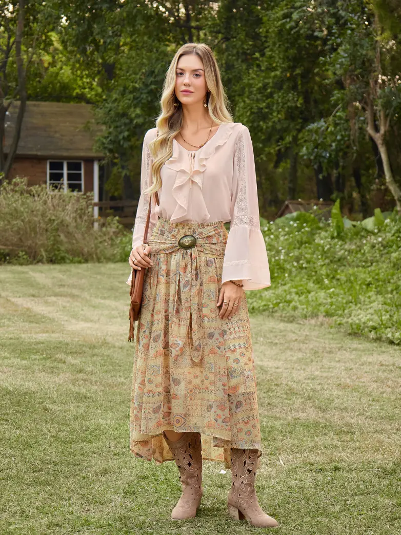 Renaissance Pirate Shirts High-Lo Hem Tops - Image 10