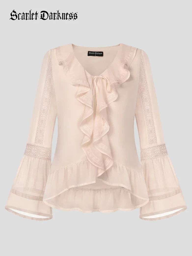 Renaissance Pirate Shirts High-Lo Hem Tops - Image 12