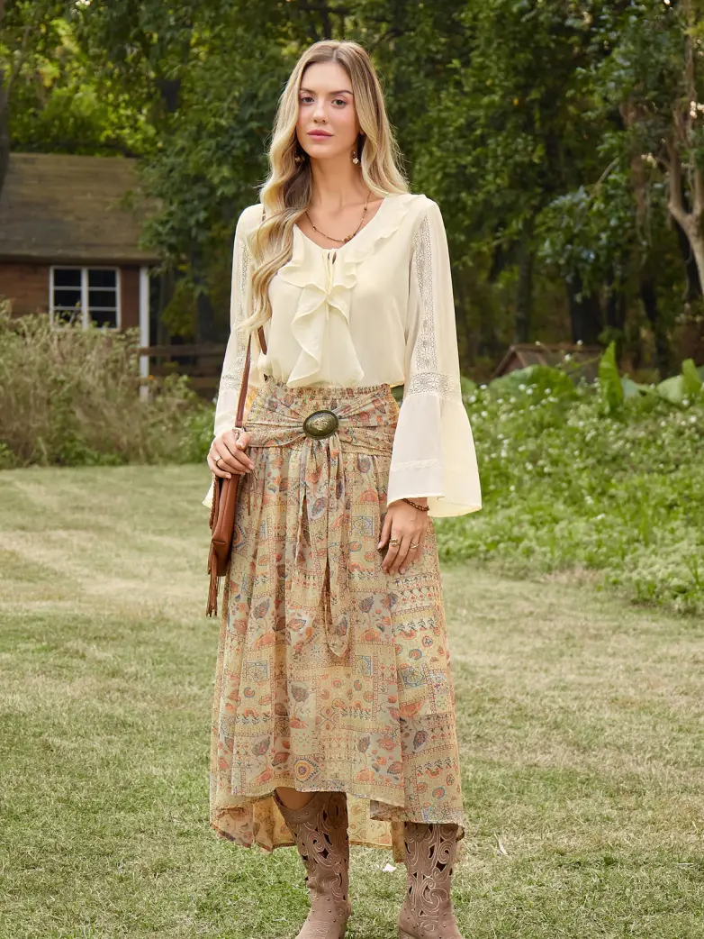 Renaissance Pirate Shirts High-Lo Hem Tops - Image 9