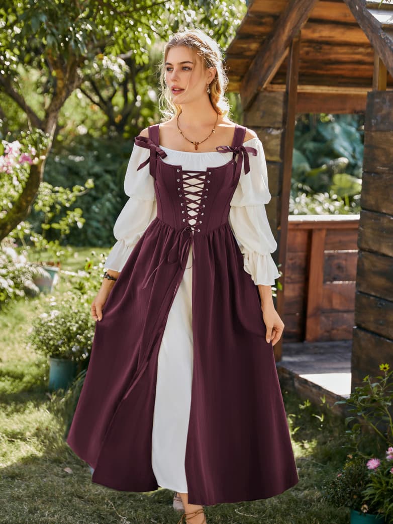 Women Renaissance Classic Characters 2pcs Set Costume - Image 2