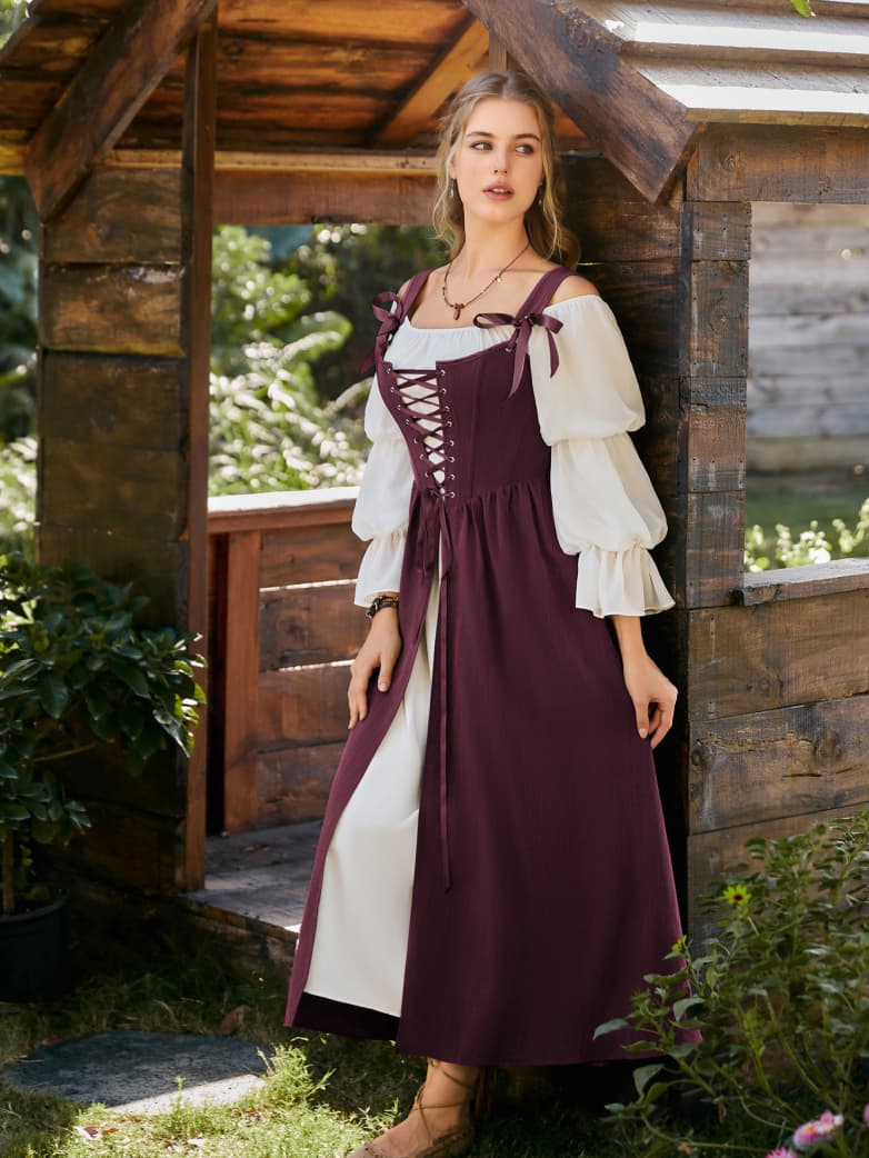 Women Renaissance Classic Characters 2pcs Set Costume - Image 3