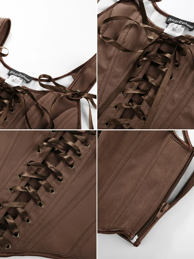 Renaissance Costume Set Maxi Dress+Bones Corset - Image 13