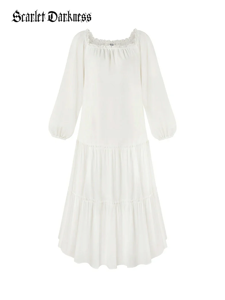 Renaissance Costume Set Maxi Dress+Bones Corset - Image 25