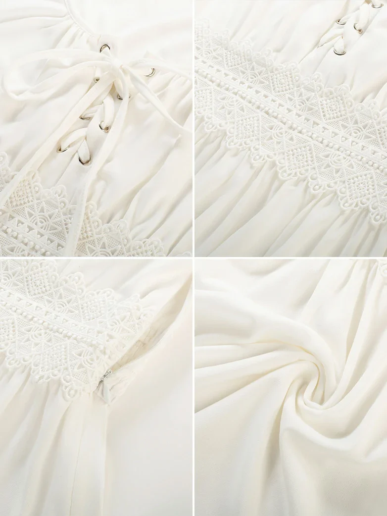 Renaissance Curved Hem Bell Sleeve Slit Tops - Image 20