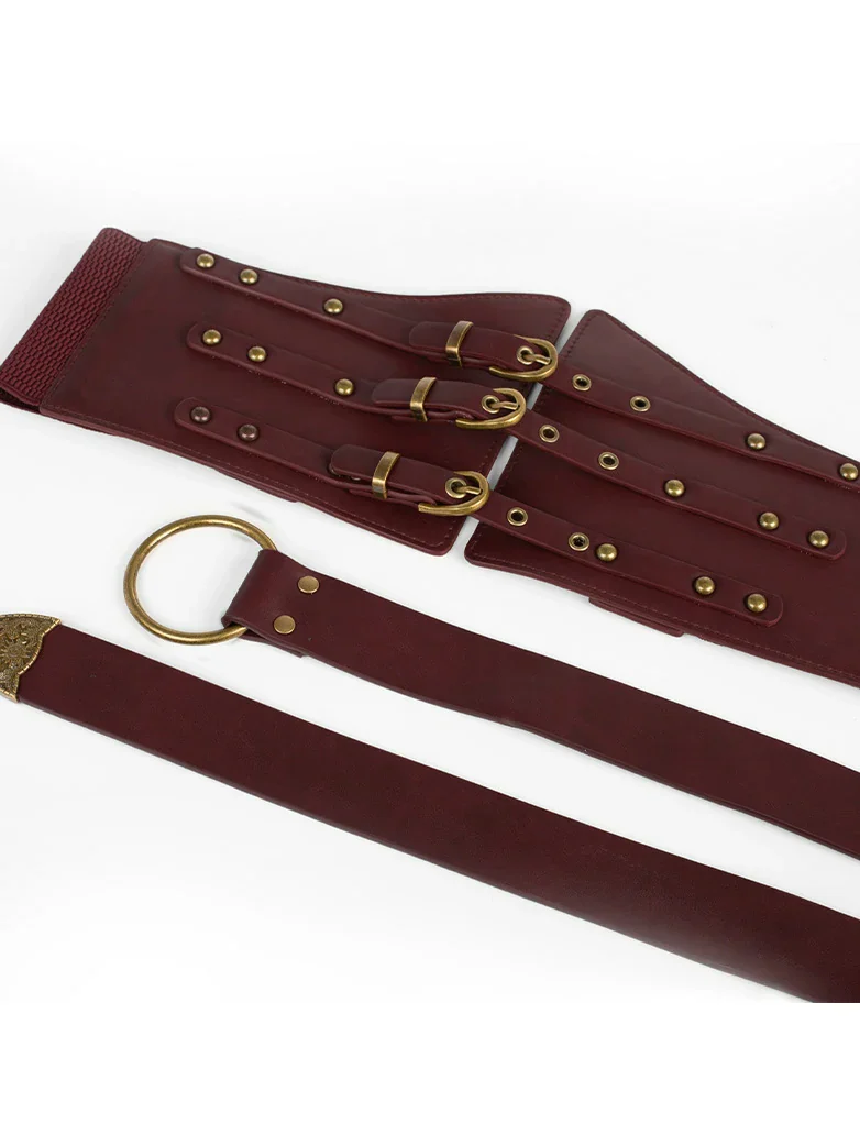 Renaissance Belt 15cm +Elastic 3.3cm Waist Belt Set - Image 22