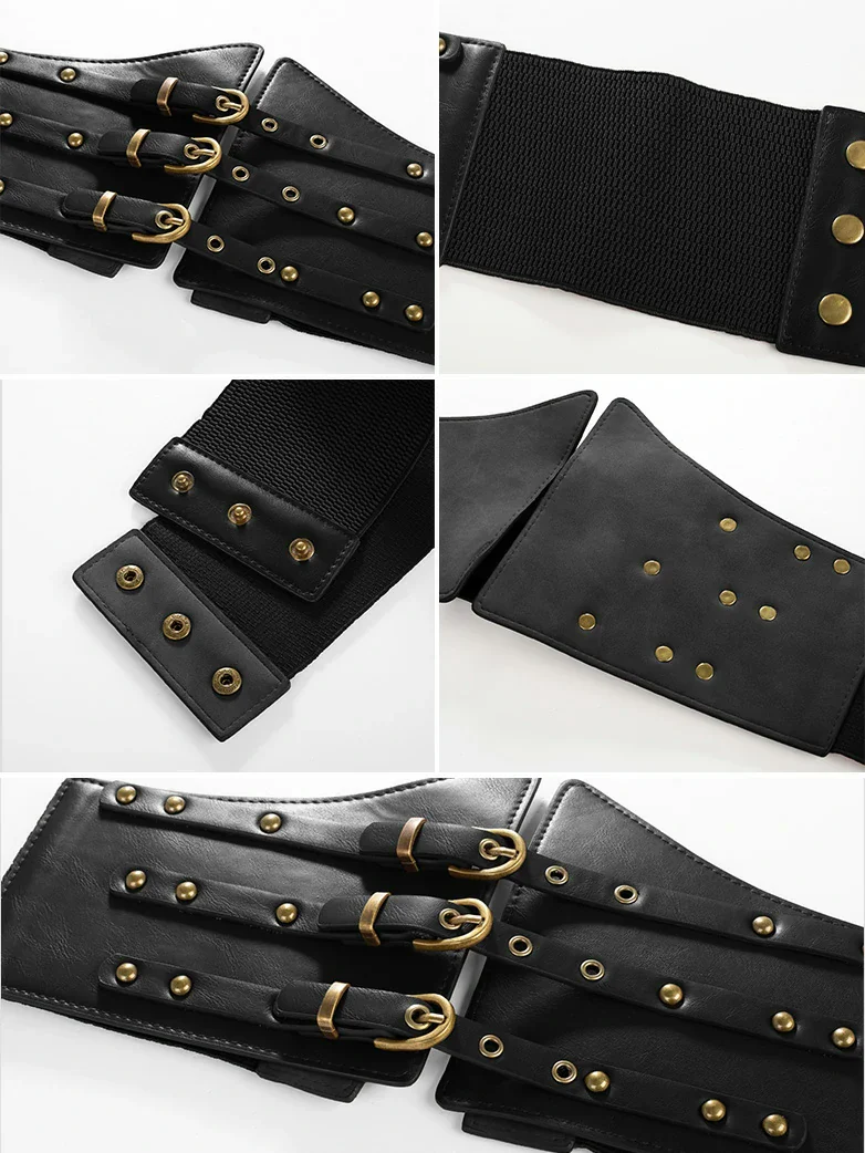 Renaissance Belt 15cm +Elastic 3.3cm Waist Belt Set - Image 5
