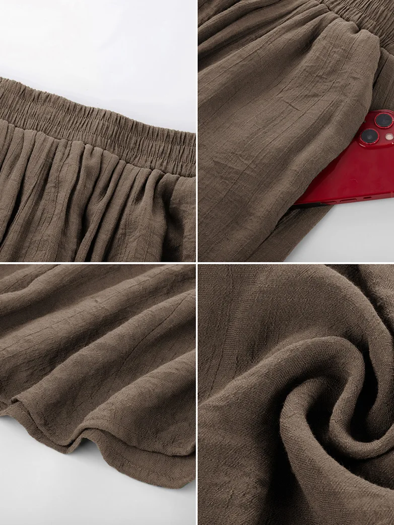 Renaissance Elastic Waist Fairy Swing Pockets Skirt - Image 31