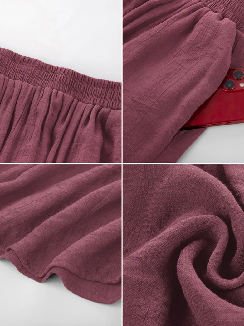 Renaissance Elastic Waist Fairy Swing Pockets Skirt - Image 17