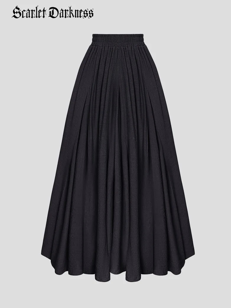 Renaissance Elastic Waist Fairy Swing Pockets Skirt - Image 23