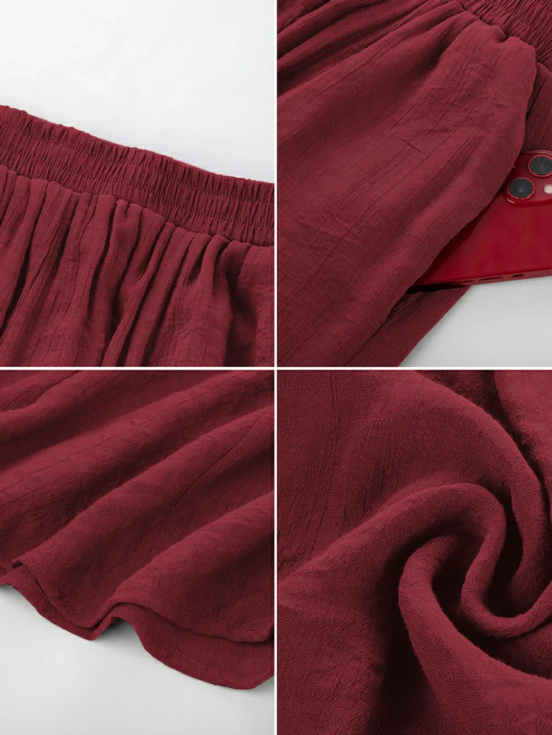 Renaissance Elastic Waist Fairy Swing Pockets Skirt - Image 54