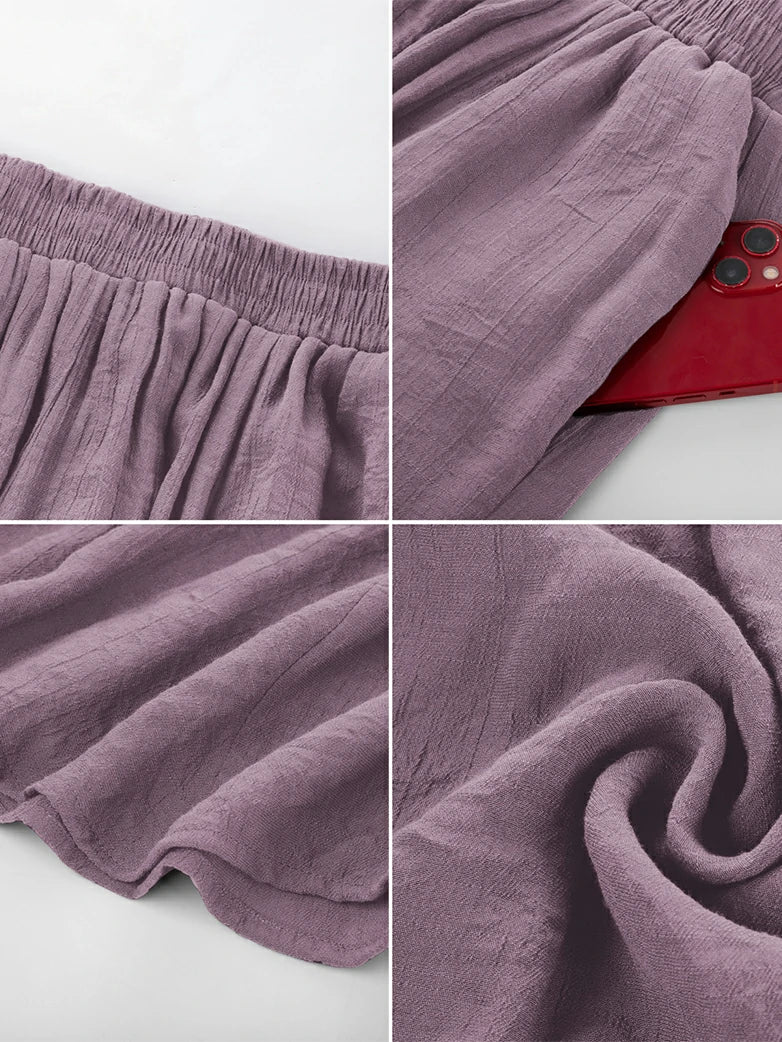 Renaissance Elastic Waist Fairy Swing Pockets Skirt - Image 69