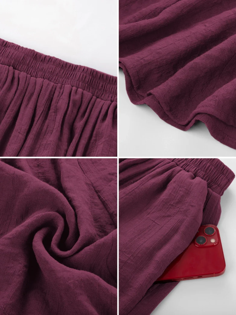 Renaissance Elastic Waist Fairy Swing Pockets Skirt - Image 82