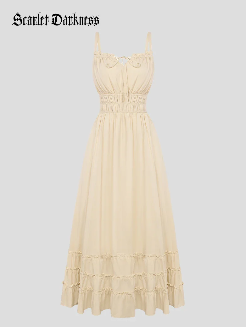 Women Renaissance Boho Chic Pockets Maxi Dress - Image 11