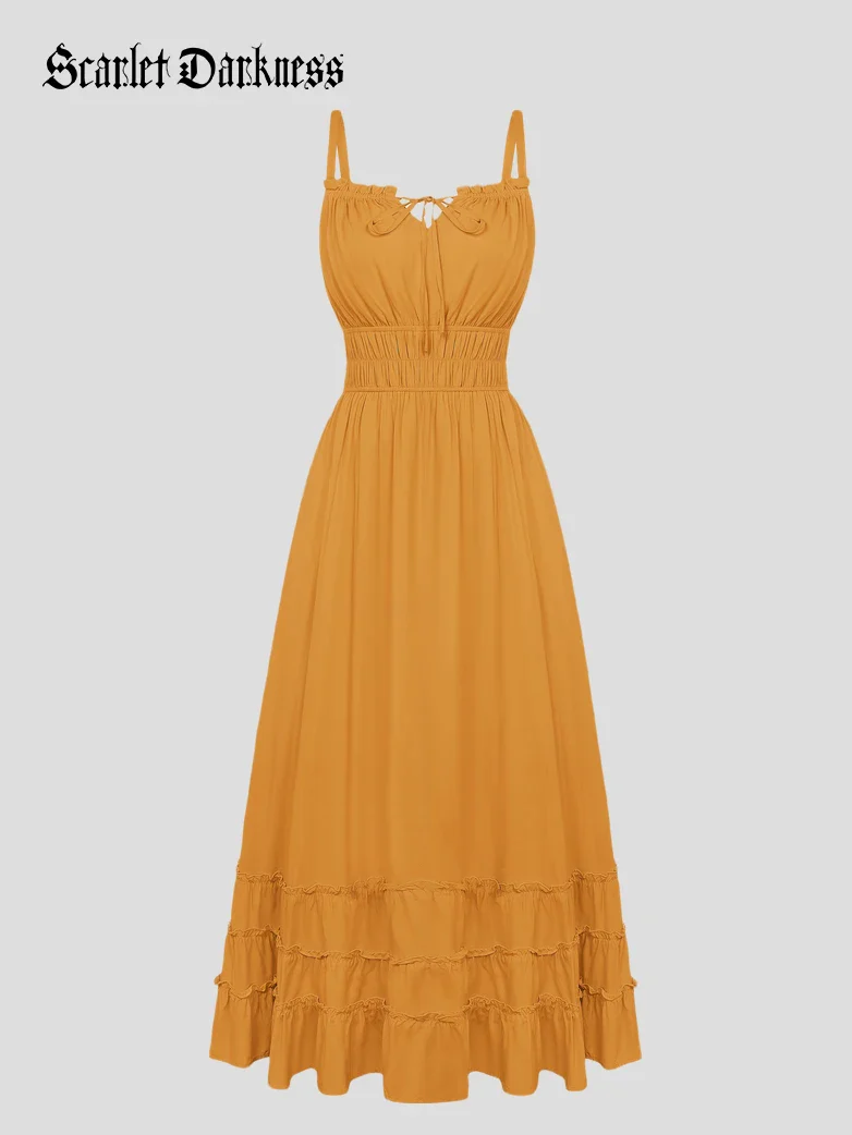 Women Renaissance Boho Chic Pockets Maxi Dress - Image 21