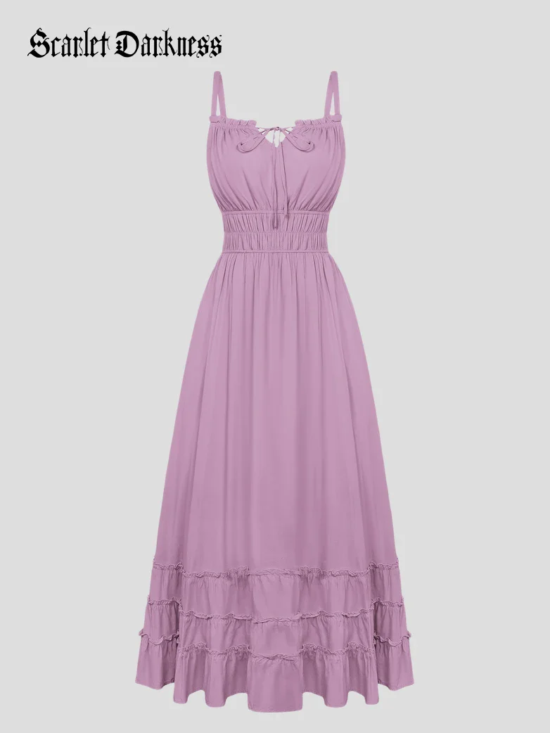 Women Renaissance Boho Chic Pockets Maxi Dress - Image 31