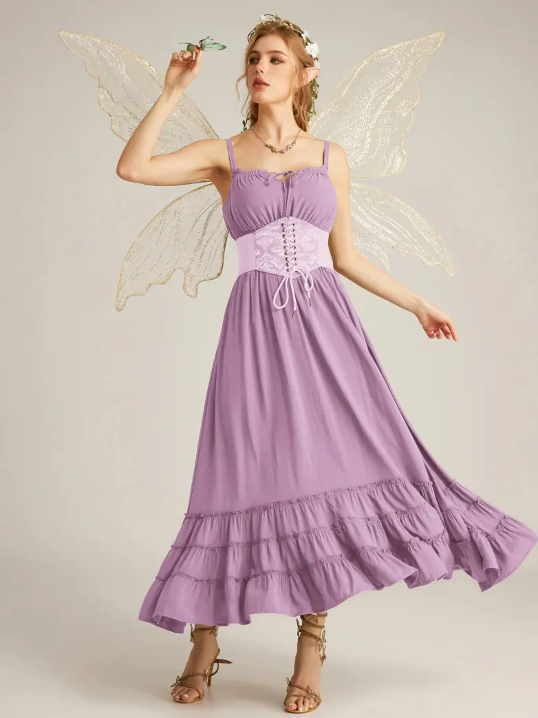 Women Renaissance Boho Chic Pockets Maxi Dress - Image 32