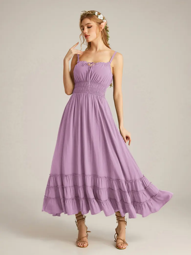 Women Renaissance Boho Chic Pockets Maxi Dress - Image 33