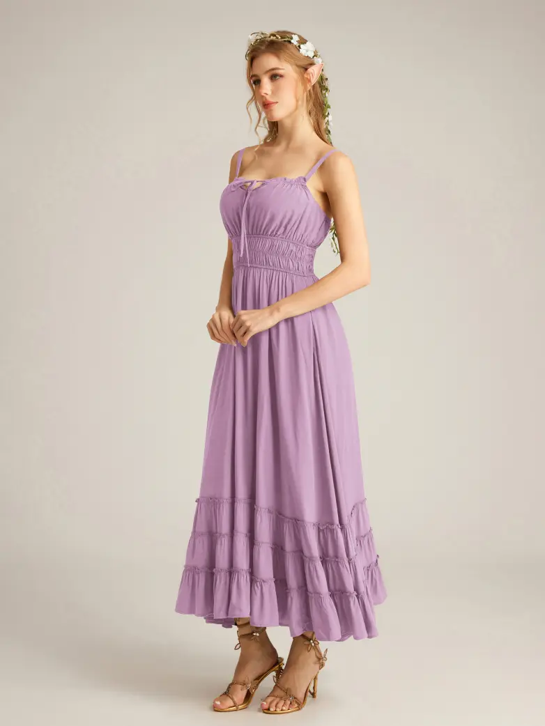Women Renaissance Boho Chic Pockets Maxi Dress - Image 34