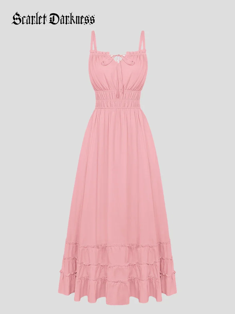 Women Renaissance Boho Chic Pockets Maxi Dress - Image 36