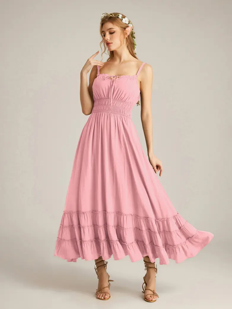 Women Renaissance Boho Chic Pockets Maxi Dress - Image 37